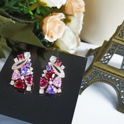 Wear earrings 2023SS BVLGARI Bvlgari overflowing in the street